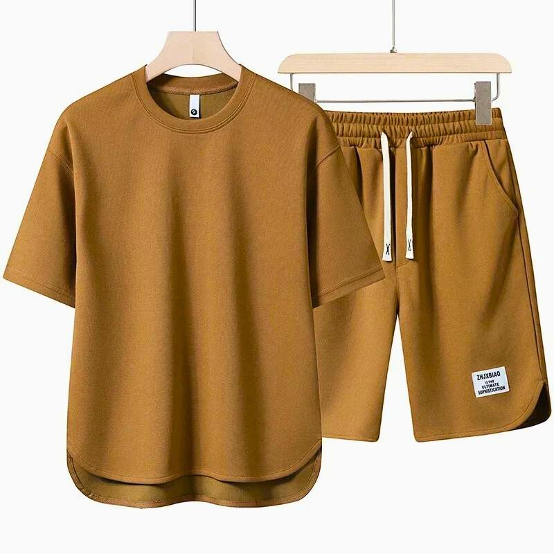 Heren Zomer Set Stijlvol Katoenmix 1