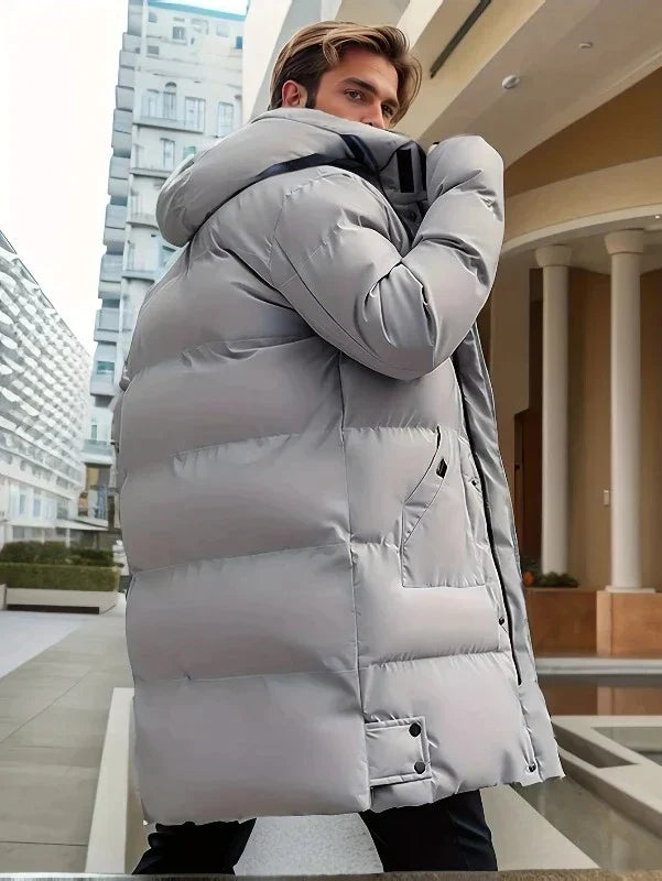 Heren Winterjas Dikke Stijlvolle Polyester Mix voor Comfort en Warmte 1