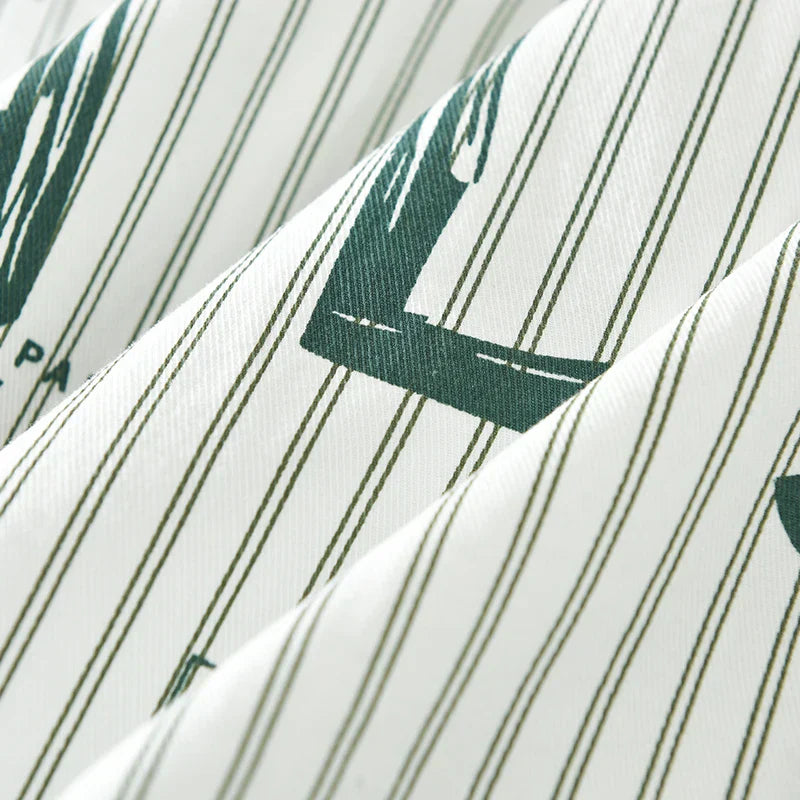 Heren Overhemd Gestreept Casual 100% Katoen 4