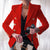 Blazer Dames Getailleerd Luxe Stof voor Professionele en Casual Gelegenheden