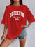 Variant image for Dames T-shirt Casual Brooklyn Print Hoogwaardig Katoen-17