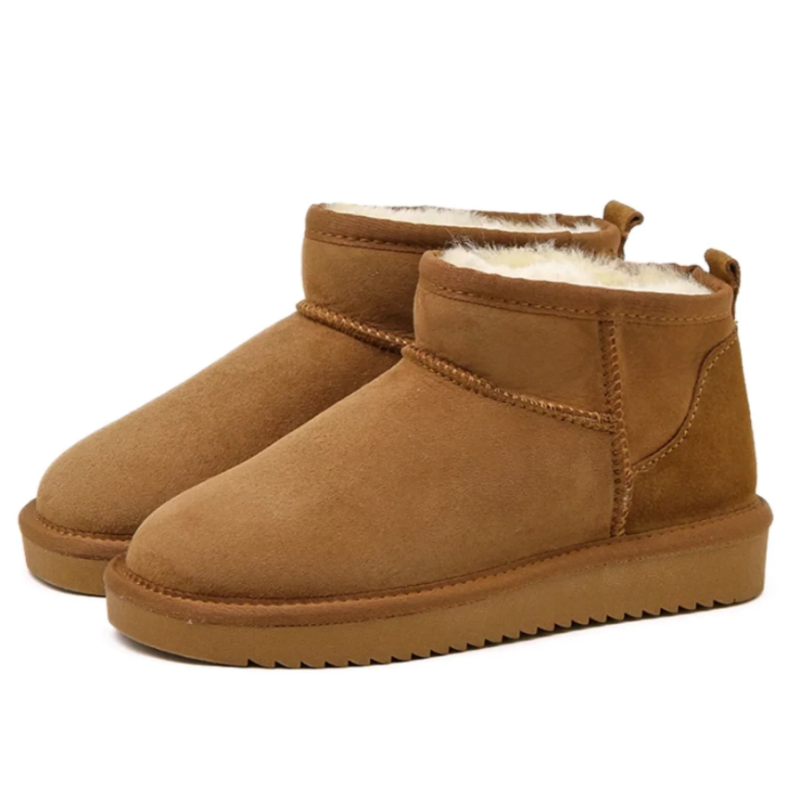 Dames Laarzen Halfhoog Kunstleer Fleece Voering voor Comfortabele Winterlook-1