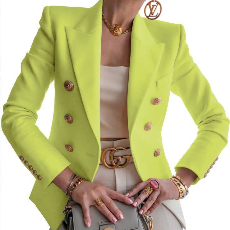 Blazer Dames Getailleerd Luxe Stof voor Professionele en Casual Gelegenheden