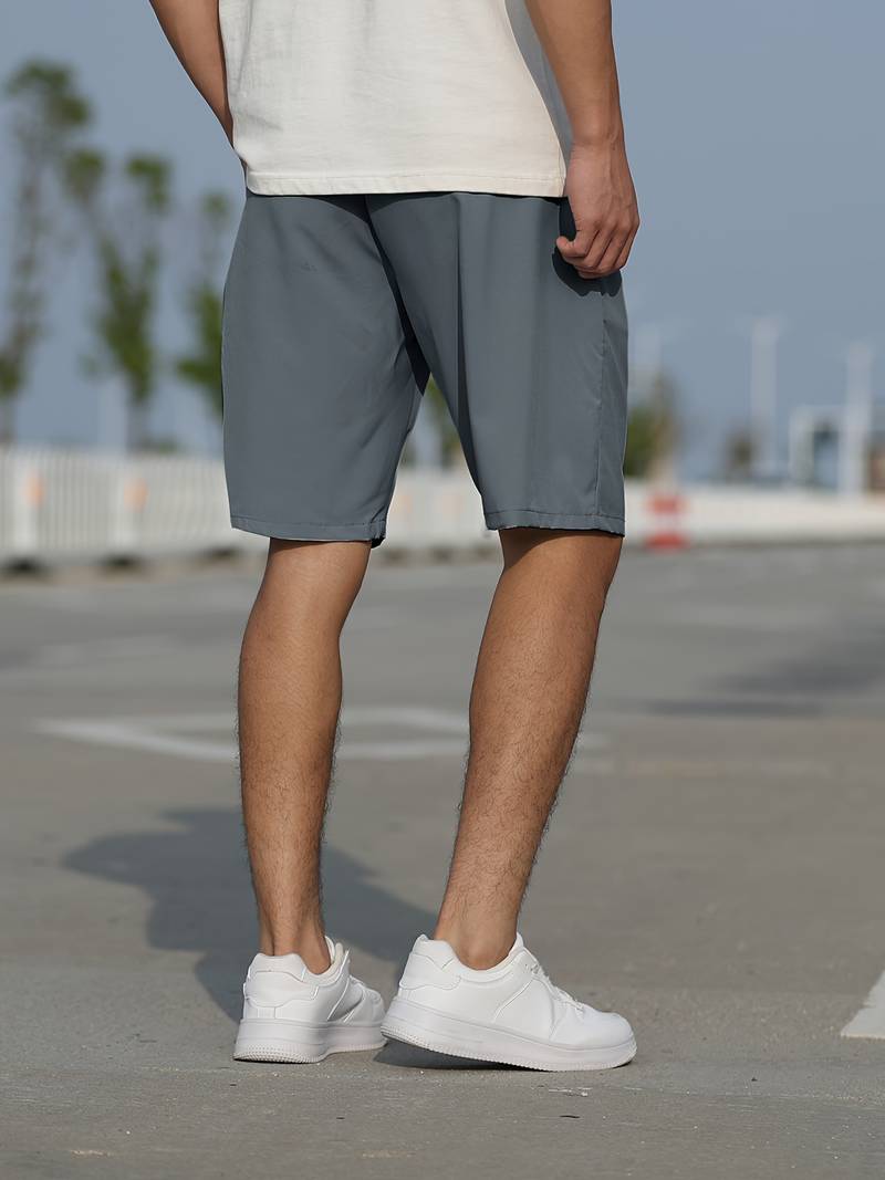 Heren Korte Broek Ademend Katoen Casual met Koordsluiting-2