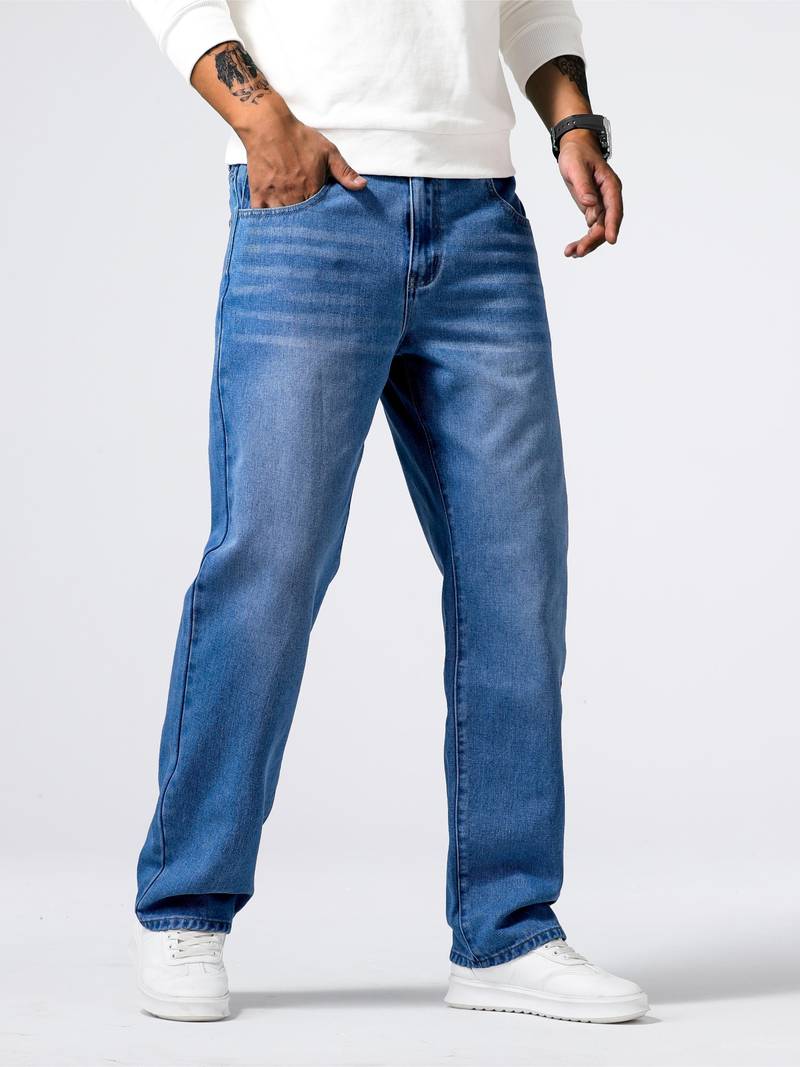 Variant image for Heren Jeans Rechte Pasvorm Hoogwaardige Denim-17