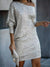Feestjurk Dames Met Contrasterende Pailletten Lichtgewicht Polyester 1