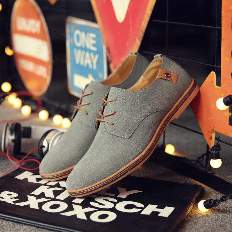 Heren Schoenen Suède Elegante Stijl Voor Formele En Casual Gelegenheden