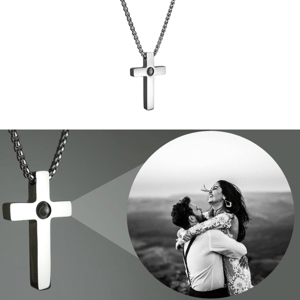 Foto Projectie Kruis Halsketting