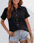 Variant image for Dames Blouse Korte Mouwen Monochroom Lichte Stof-33