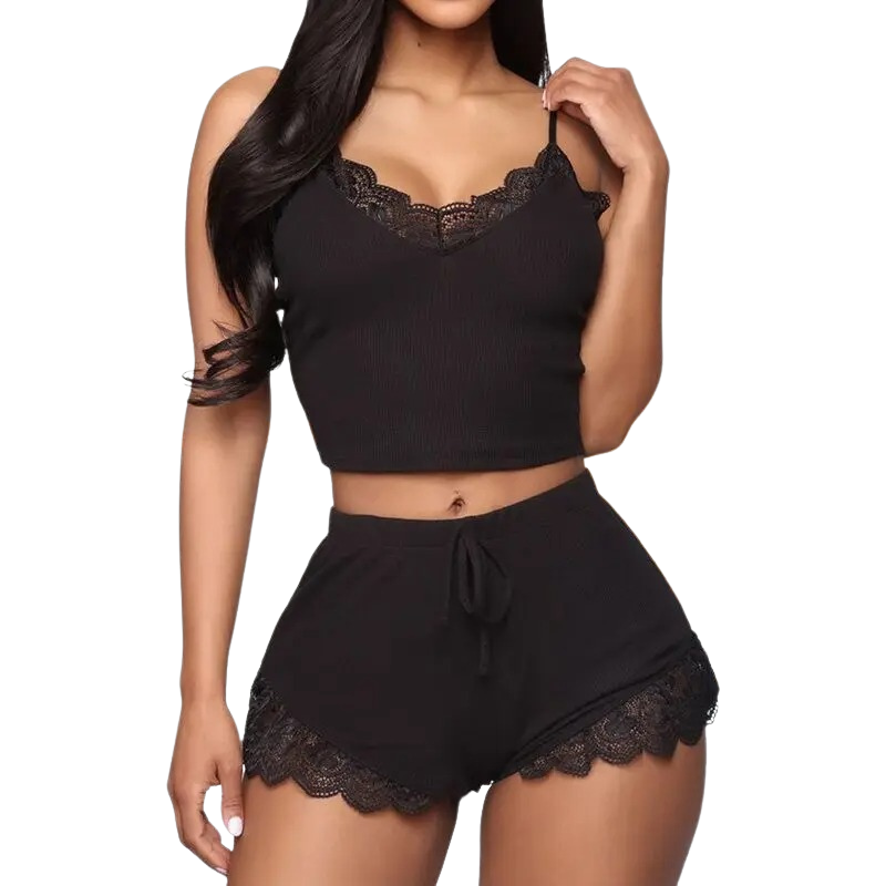 Tweedelige Mouwloze Slaapkleding