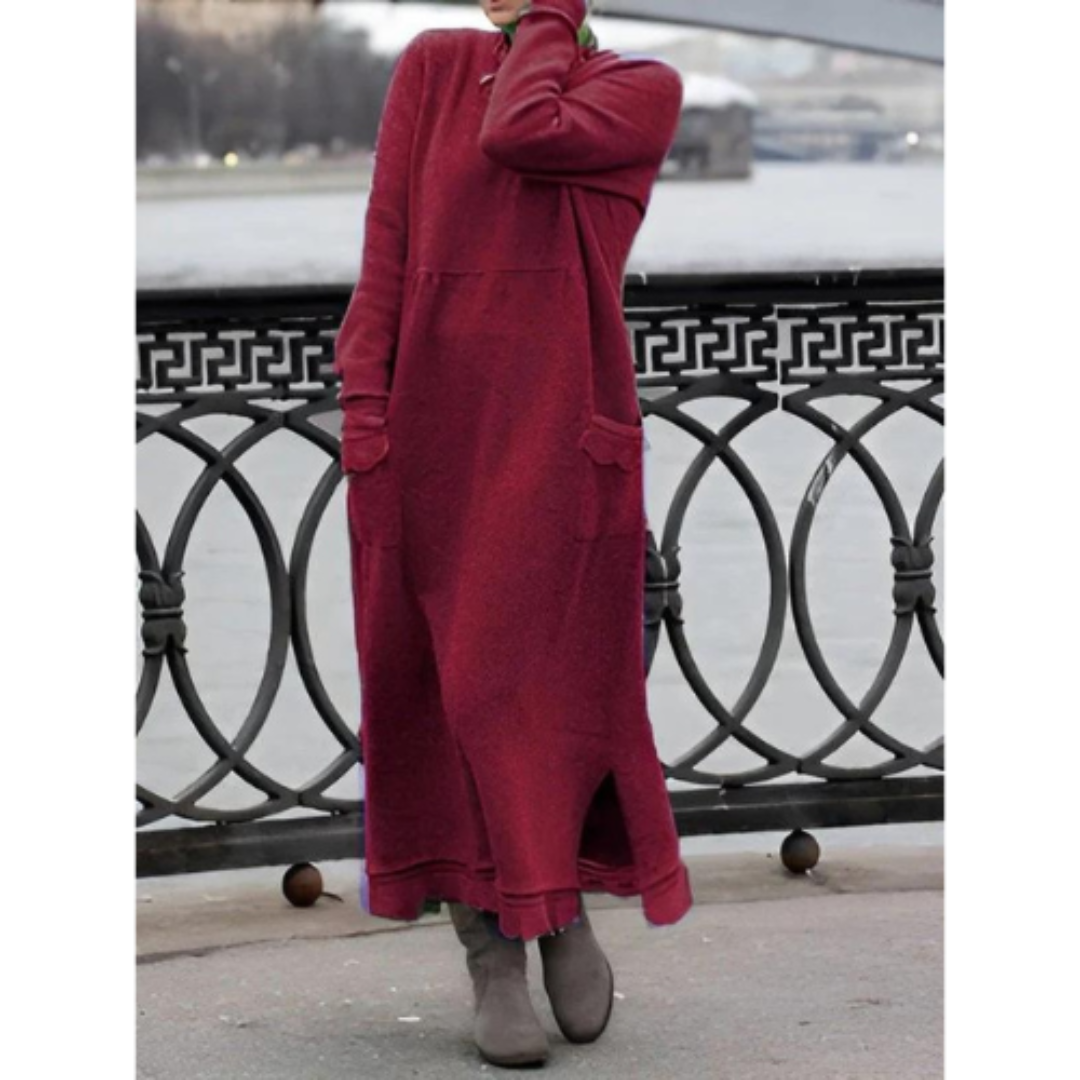 Variant image for Dames Lange Jurk Comfortabele Maxi Stijl Hoogwaardige Stof-15