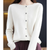 Dames Trui O-Hals 100% Wol Cardigan voor Winterse Look 3