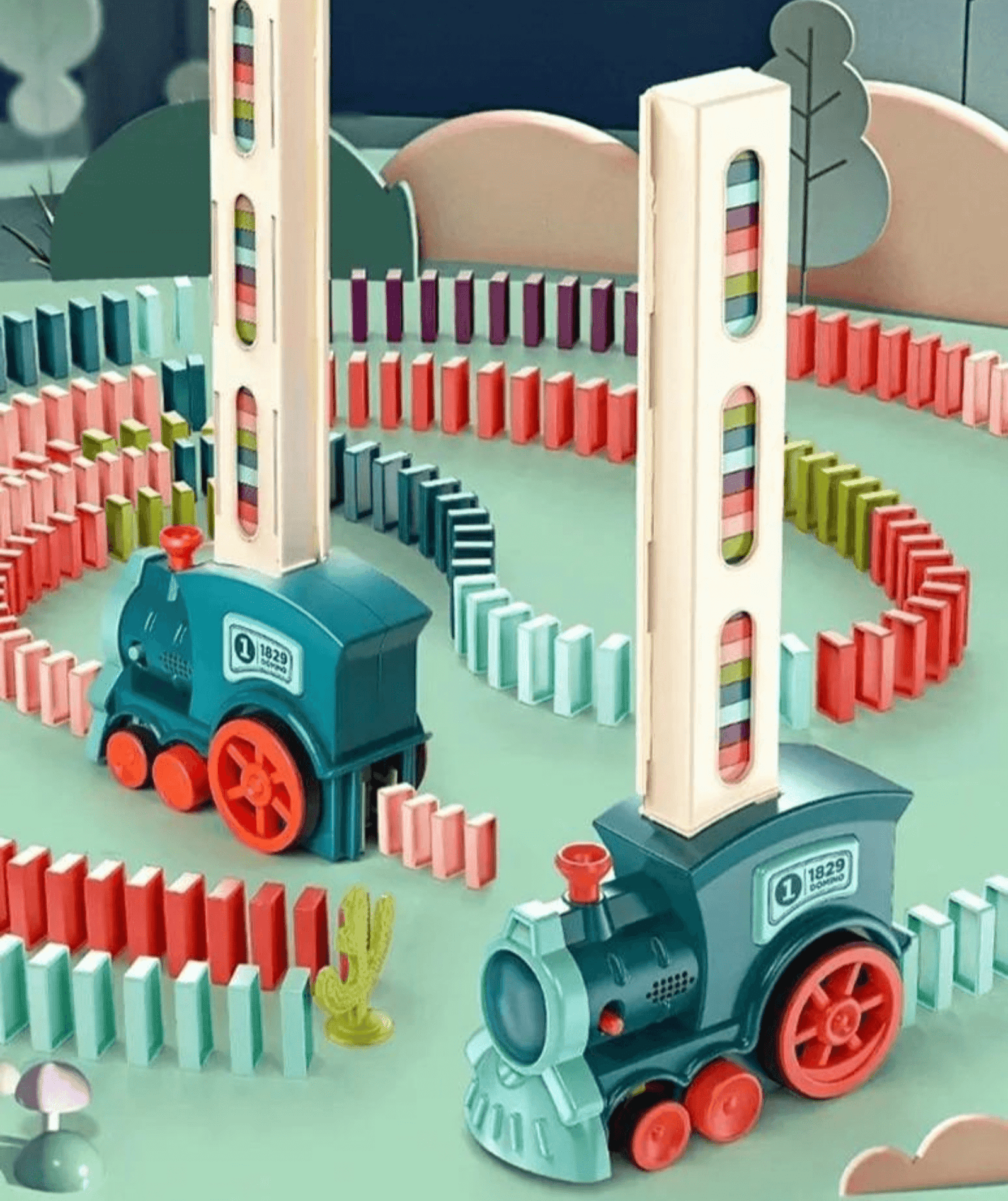 Automatische Domino Legtreinset