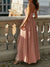 Dames Lange Chiffon Jurk met Eén Schouder Stijlvolle Feestelijke Kleding-3