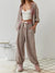 Dames Pyjama Fleece Comfortabel Warme Nachtkleding 6