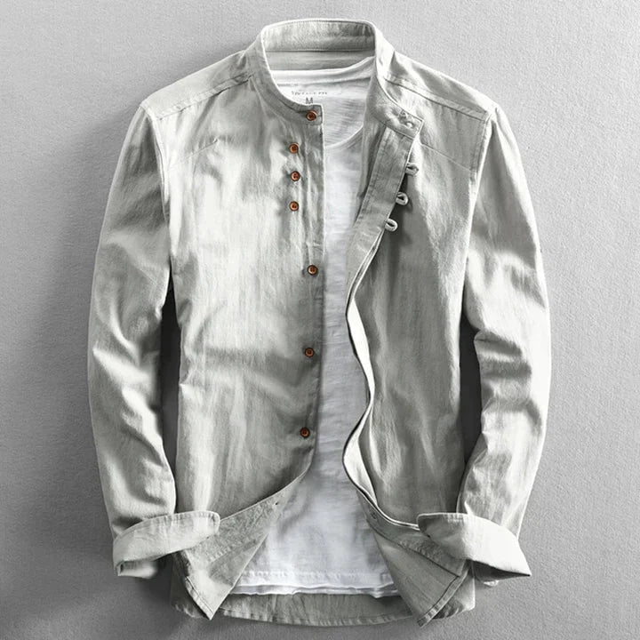 Variant image for Heren Blouse Japanse Stijl Elegante Pasvorm Katoen-22