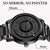 Heren Horloge Zwart Magnetisch Rubber Modern Stijl-4