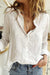 Dames Blouse Elegante V-hals Borduurwerk Katoen-1