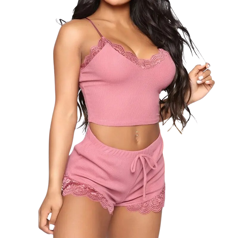 Tweedelige Mouwloze Slaapkleding