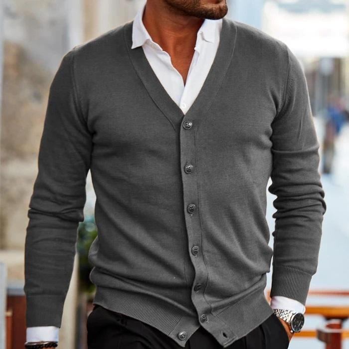 Heren Cardigan Casual Ademend Materiaal Modern Ontwerp 5