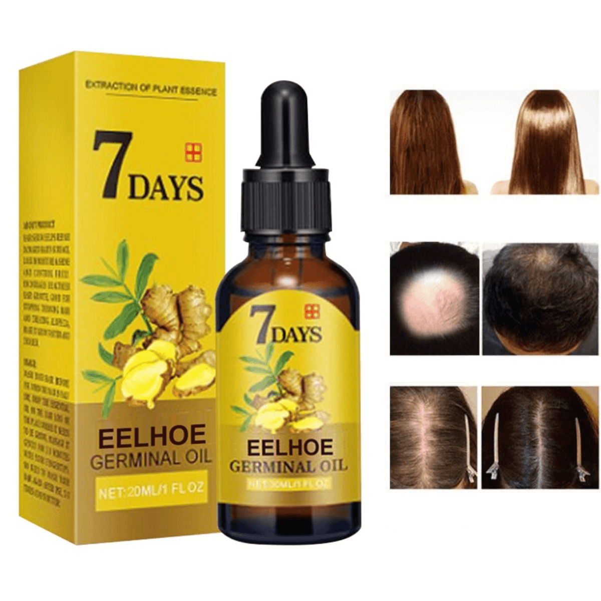 Natuurlijke Gember Haargroeiolie