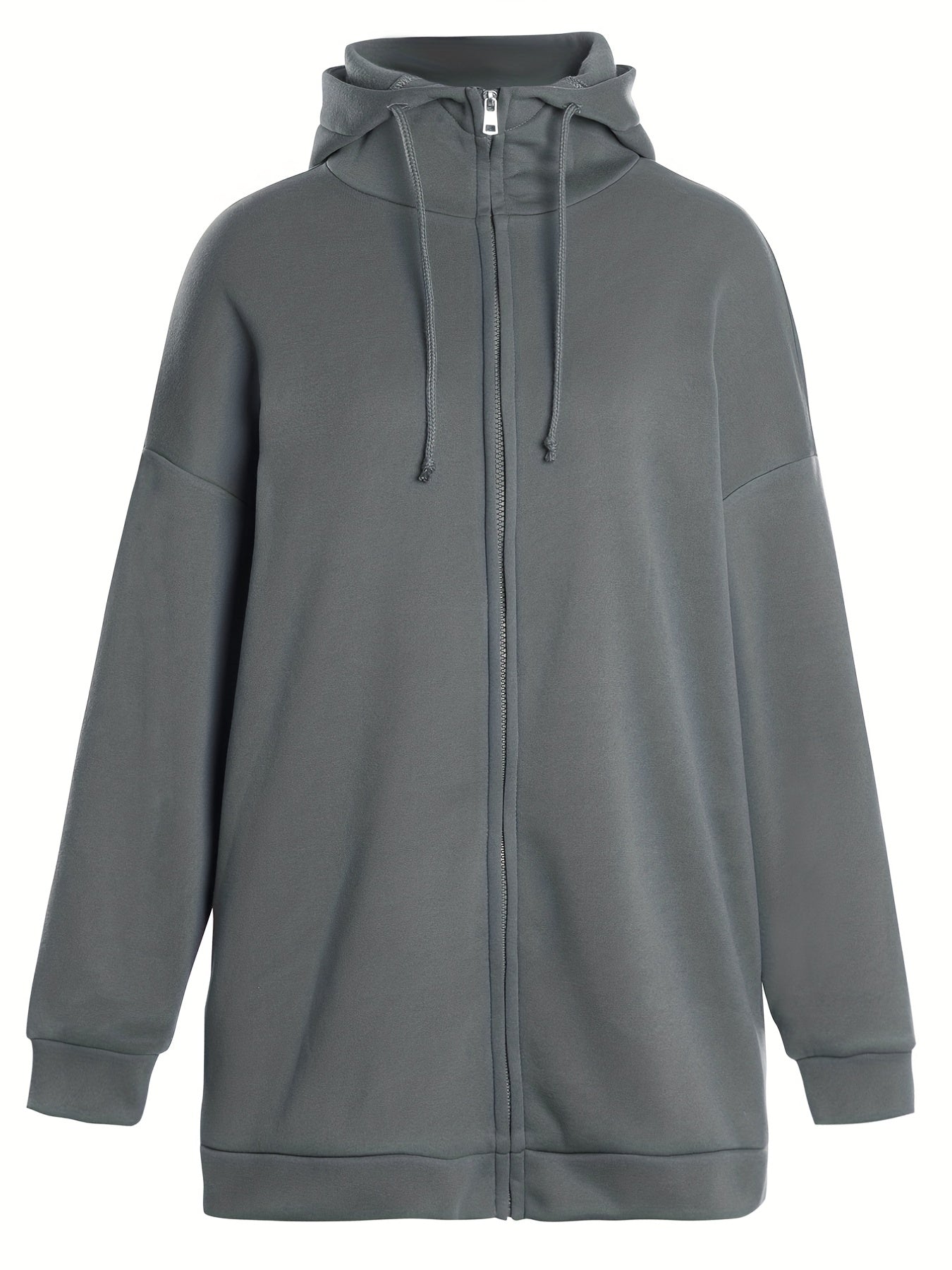 Variant image for Dames Hoodie Met Rits Casual Comfort Katoen Polyester-25