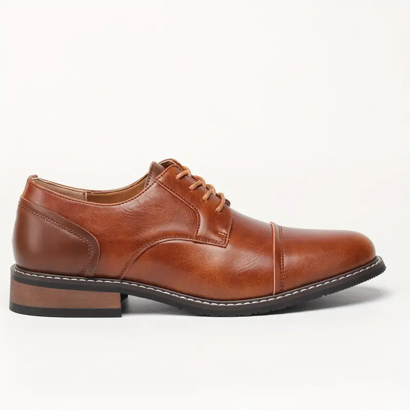 Heren Schoenen Derby Vintage Stijl Hoogwaardig Leer-2