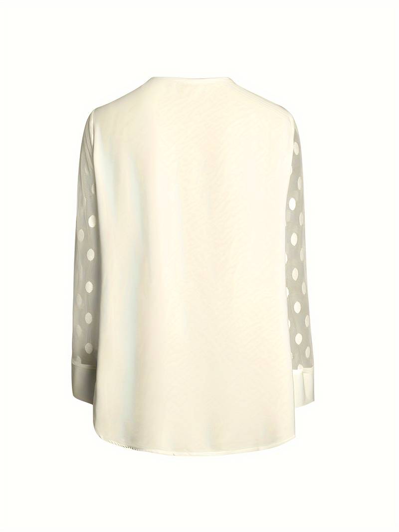 Dames Top Lange Mouwen Ingekeepte Halslijn Comfortabel Materiaal-2