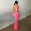 Variant image for Dames Maxi Jurk Zwart Rugloos Katoen Elegante Lange Jurk Zomer-10