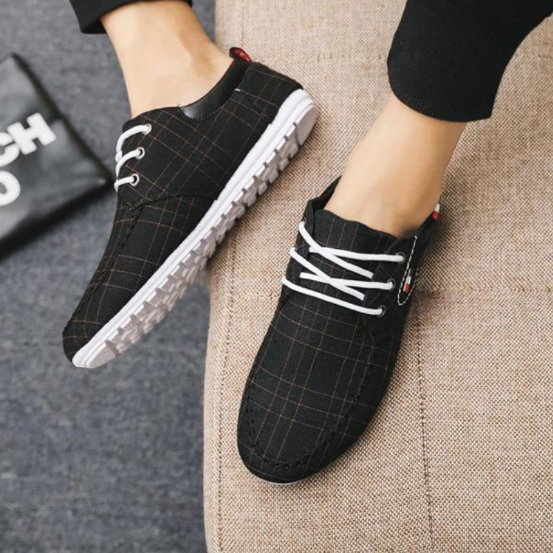 Canvas casual herensneakers