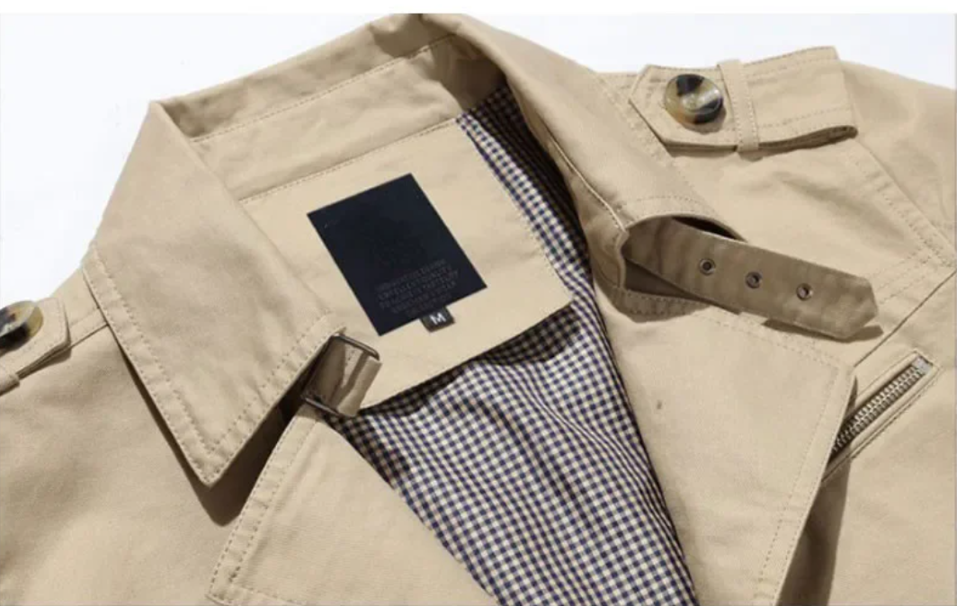 Winterjas Windjack heren Trenchcoat