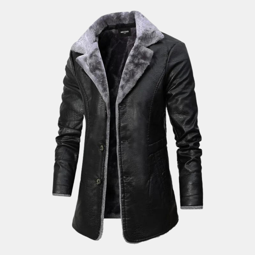 Variant image for Heren Jas Winter Leren Stijlvol en Warm-1