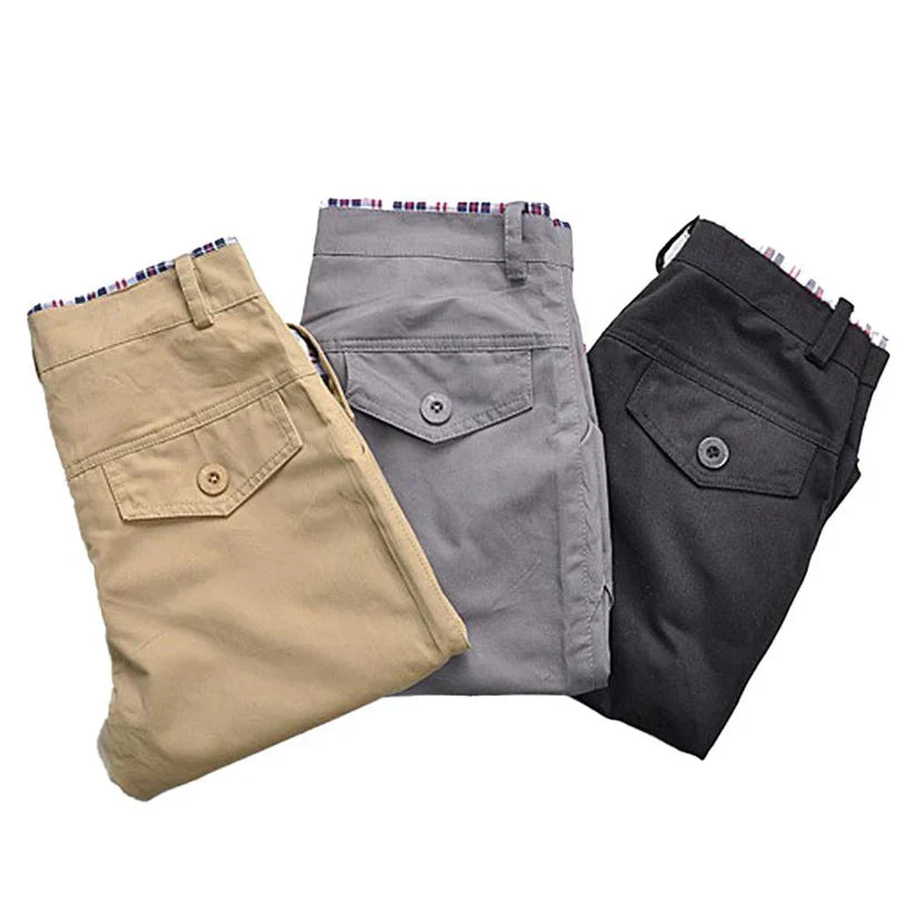 Heren Korte Broek Cargo Stijl 100% Katoen Met Praktische Zakken-4