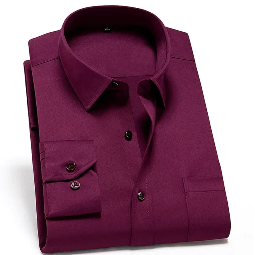 Variant image for Heren Shirt Rimpelvrij Stretchmateriaal Modern Comfort-49
