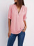 Variant image for Dames Blouse Casual Met Roll-Up Mouwen En Halve Rits Katoen-25