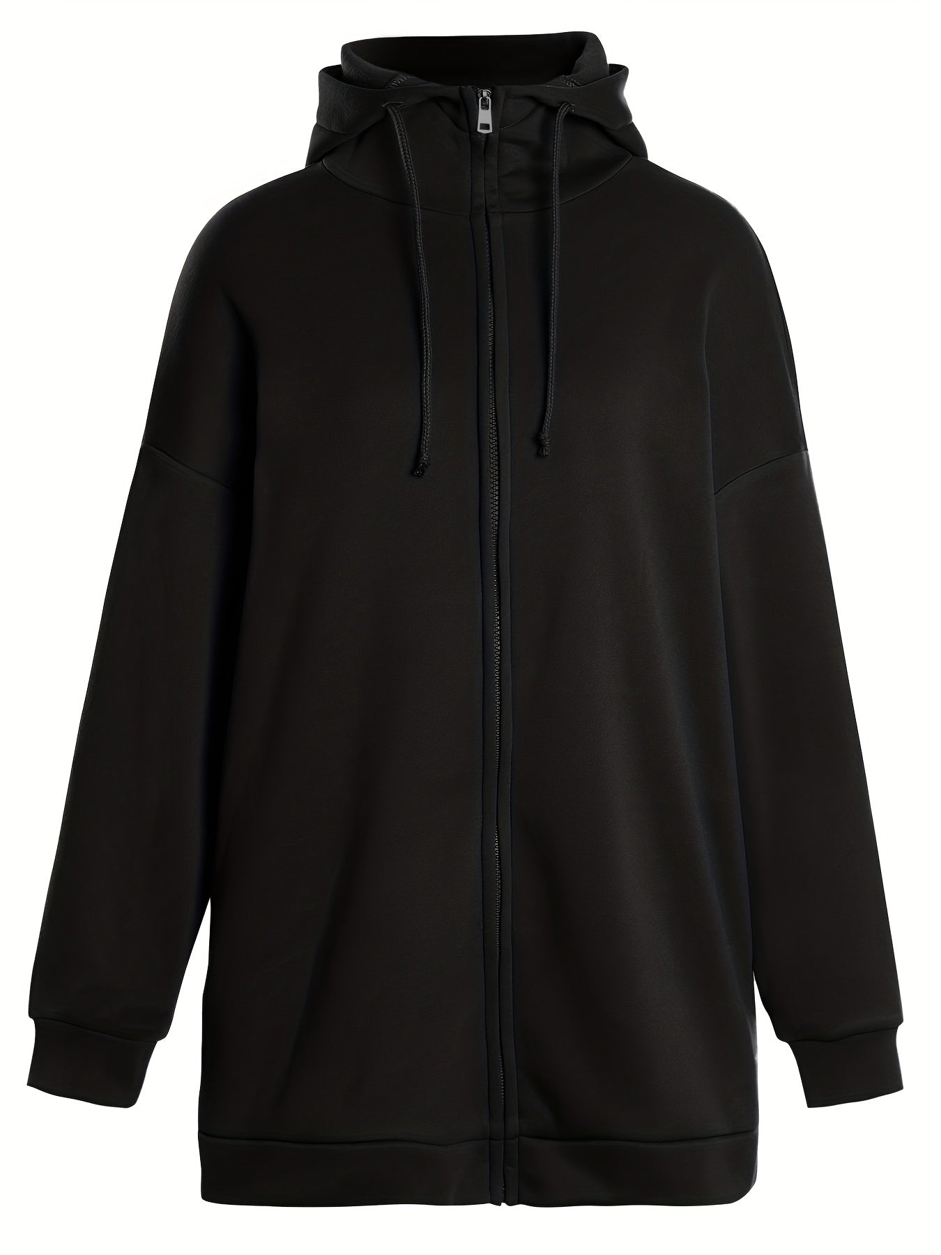 Dames Hoodie Met Rits Casual Comfort Katoen Polyester-4