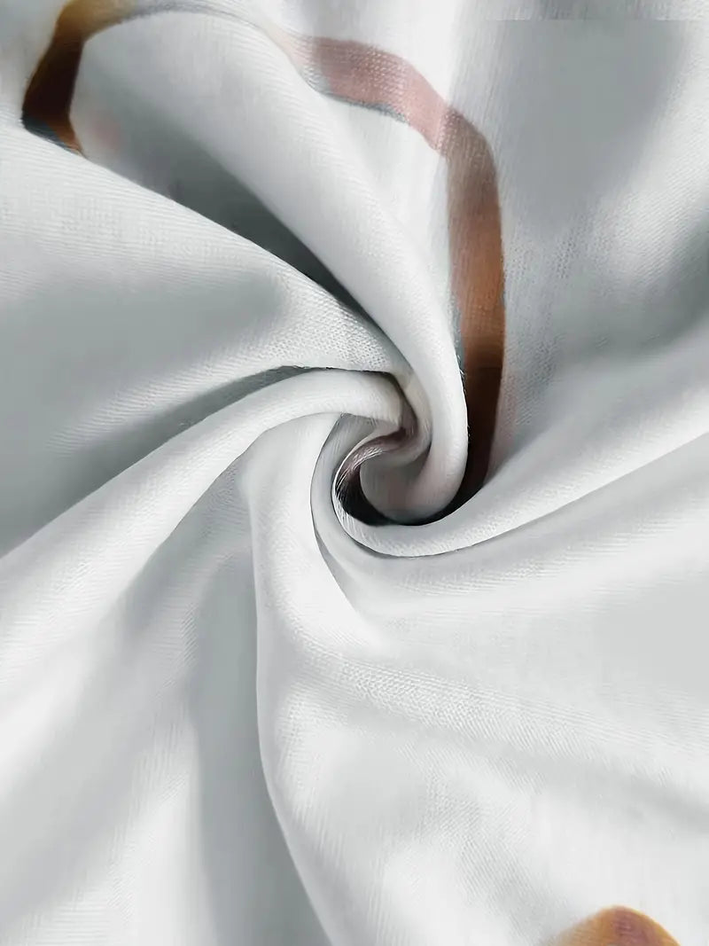 Dames T-Shirt Speelse Hartprint 100% Katoen Casual Tops-4