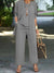 Variant image for Dames Set Drie Delen Casual Vest en Lange Broek Katoenmix-37