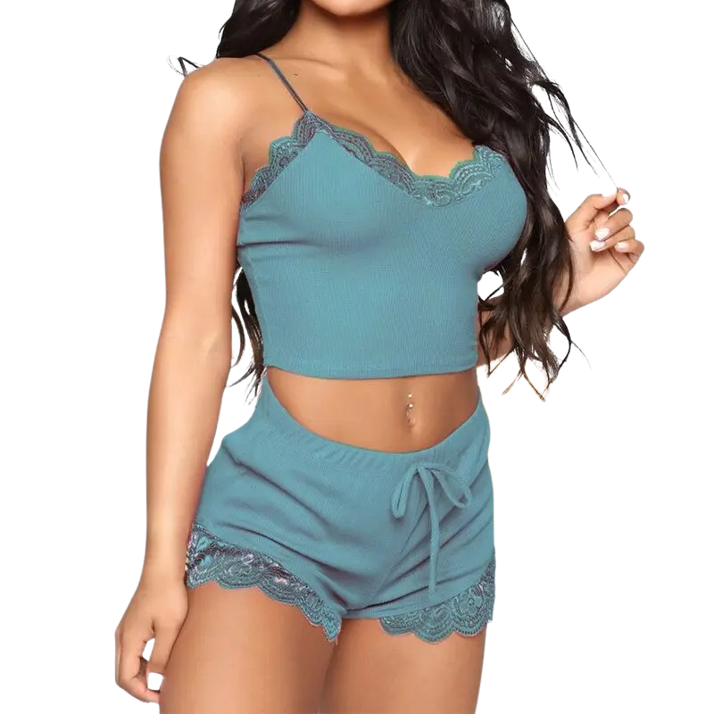 Tweedelige Mouwloze Slaapkleding