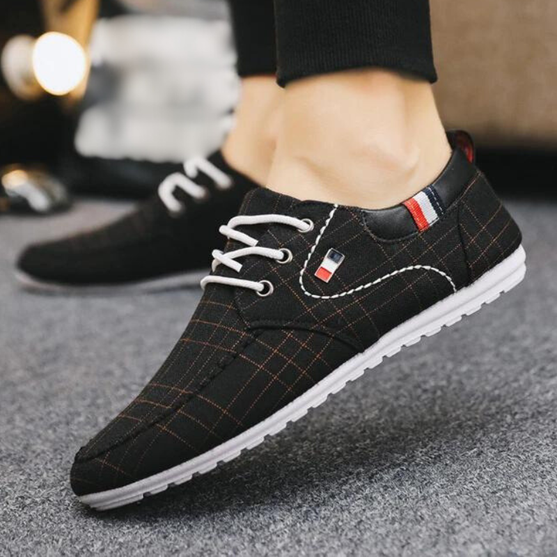 Canvas casual herensneakers