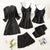 5-in-1 satijnen look nachtkleding set