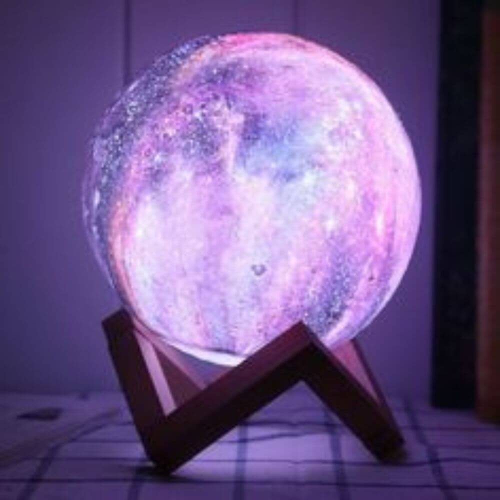 Meerkleurige 3D Maanlamp