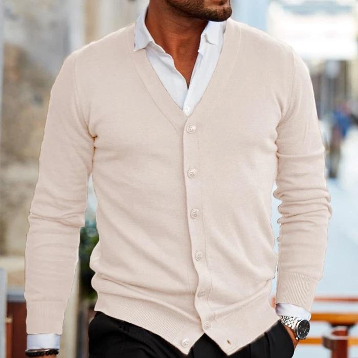 Heren Cardigan Casual Ademend Materiaal Modern Ontwerp 4