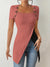 Variant image for Dames Top Korte Mouwen Geribbeld 100% Katoen-17