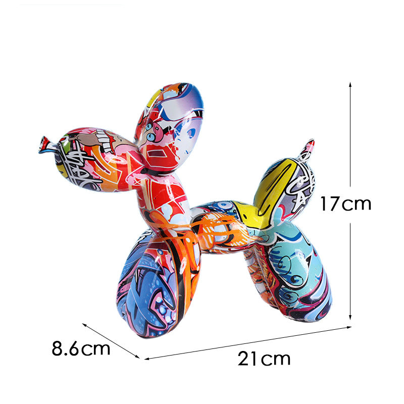Balloon Dog Sculptuur Urban Stijl Kunststof Decoratief Kunstwerk