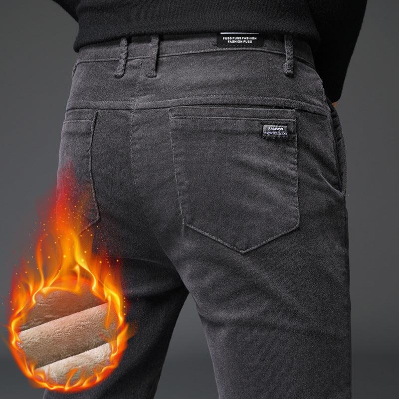 Mannen Winterbroek Comfortabel Katoenmix-1