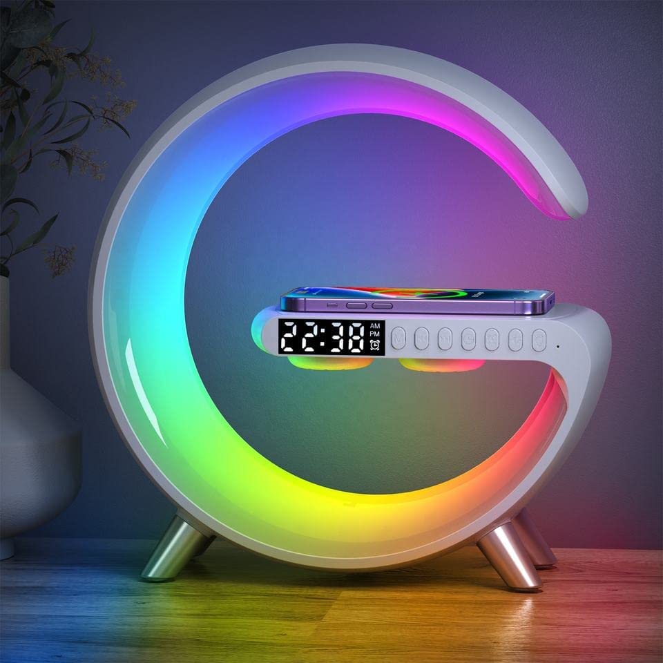 Draadloze Sfeerlamp RGB Multifunctioneel Met Snellader En Bluetooth Speaker-1