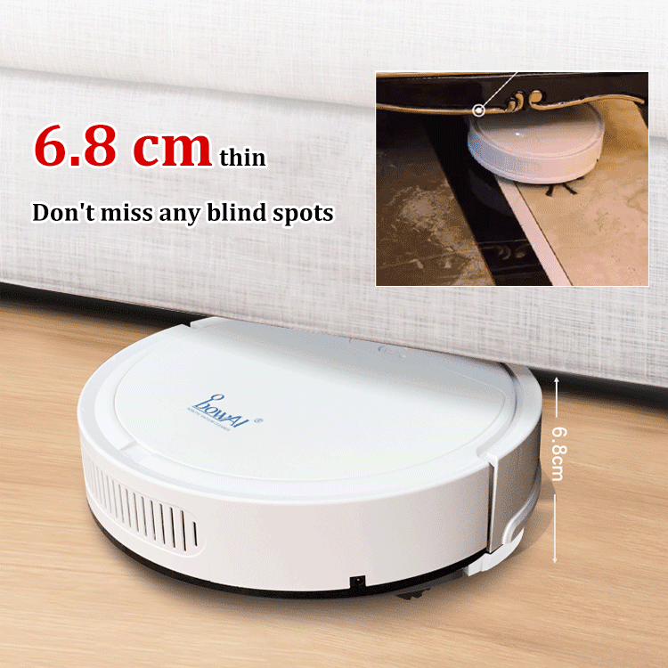 Robotstofzuiger Met Dweil 3-in-1 Slim Efficiënt Kunststof-3