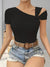 Variant image for Dames Blouse Asymmetrisch Zachte Stof Elegante Stijl-25