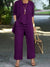 Variant image for Dames Set Drie Delen Casual Vest en Lange Broek Katoenmix-22